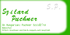 szilard puchner business card